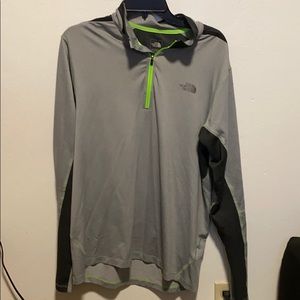 North Face grey half zip